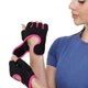 Рукавички для фітнесу спортивні рукавички Zelart Fitness Basics 893 розмір S Black-Pink - зображення 6