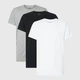 Набір футболок бавовняних довгих чоловічих Calvin Klein S/S Crew Neck 3Pk 000NB4011E-MP1 XL 3 шт Чорний/Білий/Сірий (8719853078358) - зображення 1