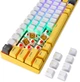 Клавиатура беспроводная Motospeed BK67 Longhua Red Bluetooth/USB Yellow (mtbk67ymr) - изображение 3