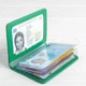 Кожаная обложка на id паспорт, для документов (права, техпаспорт) зеленый Villini 020 - изображение 2