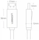 Кабель Ugreen P102 DP V1.2 Male to Male Cable 4K / 60 Гц 2K / 144Гц 5 м Black (6957303812134) - зображення 6