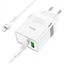 Сітчастий зарядний пристрій HOCO N21 Extension speed PD30W+QC3.0 charger set(C to iP) White - зображення 1