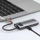 USB-Hub Baseus Metal Gleam Series 4-in-1 Multifunctional （Type-C to HDMI*1+USB3.0*1+USB2.0*1+PD*1） - изображение 8