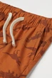 Шорты котоновые с карманами для мальчика H&M Динозавр 0934482-007 098 см (2-3 years) Коричневый - изображение 2