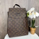 Женский рюкзак сумка трансформер Louis Vuitton коричневый рюкзак для девочек вместительный стильный - изображение 3