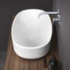 Умивальник на стільницю Nic Design Semplice 60х40х15 см, білий матовий (001377003) - зображення 2