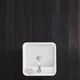 Умивальник окремо стоячий Nic Design Semplice 40х40х85 см з отвором під змішувач, злив у стіну, Sabbia матовий (001371051) - зображення 3