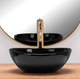 Умивальник (раковина) REA SOFIA MINI BLACK накладний чорний (REA-U8013) - изображение 5