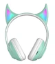 Наушники CAT STN-25 с кошачьими ушками Bluetooth KTC-52-Green - изображение 1