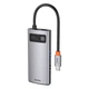 USB Hub Baseus Metal Gleam 4-in-1 Multifunctional Type-C to USB3.0 + USB2.0 + HDMI + Type-C PD Cерый (CAHUB-CY0G) - изображение 3