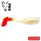 Силиконовый виброхвост Fox 12см Gloom #016 (white red perlamutr) (1шт) - изображение 1
