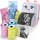 Портативний термопринтер JETIX Mini printer Pink з набором термопаперу (5 рулонів) - зображення 4