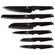 Набір ножів із 6 предметів Berlinger Haus Black Rose Collection (BH-2593) - зображення 1
