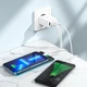 Мережевий зарядний пристрій Hoco C102A 4USB Micro QC3.0 28.5W White - зображення 3