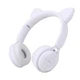 Бездротові навушники "Котячі вушка" CatEar Y08 з підсвіткою RGB Bluetooth MP3 плеєр White - изображение 1
