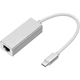 Мережевий адаптер USB Type-C RJ45 Gigabit Ethernet 1000 Мбіт/с LAN для ноутбука U&P SC142 Silver - зображення 2