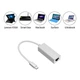 Мережевий адаптер USB Type-C RJ45 Gigabit Ethernet 1000 Мбіт/с LAN для ноутбука U&P SC142 Silver - зображення 5