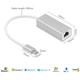 Мережевий адаптер USB Type-C RJ45 Gigabit Ethernet 1000 Мбіт/с LAN для ноутбука U&P SC142 Silver - зображення 8