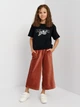 Детские вельветовые брюки-кюлоты для девочки Coccodrillo Romantic Kids ZC2120103ROK 116 см Коричневые (5904705998264) - изображение 3