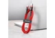 Кабель для швидкої зарядки Baseus Cafule Cable USB to Type-C Швидка зарядка 2A 3м Кабель для телефону (CATKLF-U09) Red - зображення 7