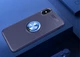 Чехол TPU Ring для Iphone X бампер с кольцом противоударный Blue - изображение 2