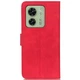 Чохол-книжка з застібкою KHAZNEH Retro Wallet для Motorola Edge 40 - Red - зображення 6