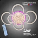 Люстра светодиодная 517 Light 3color с пультом 224Вт Белый (01010) - изображение 2