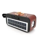 Радіо з ліхтариком NS-S270-S, FM/AM/SW радіо+Solar, Входи: TFcard, USB, Wireless speaker, Bluetooth, Red, Box - зображення 2