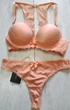 Комплект женского белья с кружевной спинкой PUSH UP Marc&Andre S4-1416 85B персиковый - изображение 1