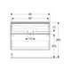 Тумба с раковиной Geberit iCon slim rim 90 см, корпус и фасад - лава мат / ручки - лава мат 502.337.JK.1 - изображение 2