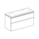 Тумба с раковиной Geberit iCon slim rim 120 см, корпус и фасад - дуб / ручки - лава мат 502.338.JH.1 - изображение 5