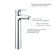 Смеситель для раковины Grohe QuickFix StartEdge XL-Size 23777001 с донным клапаном - изображение 6