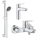 Набір змішувачів 3 в 1 для ванної кімнати M-Size Grohe Start UA202301MQ - изображение 1