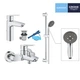 Набір змішувачів 3 в 1 для ванної кімнати M-Size Grohe Start UA202301MQ - изображение 11