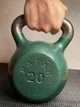 Гиря чугунная 20 кг металлическая, Зеленая СерГЗел-20 - изображение 3