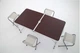 Стіл для пікніка Folding Table Коричневий з круглими ніжками - зображення 4