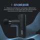 Перкусійний масажер для тіла та м'язів, ручний пістолет GYRO Muscle Mini S Gun Massager Black (GYRO-MiniS) - зображення 5