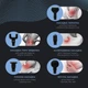 Перкусійний масажер для тіла та м'язів, ручний пістолет GYRO Muscle Mini S Gun Massager Black (GYRO-MiniS) - зображення 7