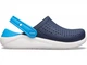 Детские кроксы Crocs Literide Kids Navy/White C13 30р. (19,1 см) Синие с белым - изображение 1