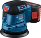 Аккумуляторная эксцентриковая шлифовальная машина Bosch GEX 185-LI с 1 акб 4.0 Ah и зу GAL 18V-40 в кейсе (06013A5021) - изображение 3