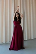Ошатна довга сукня JadFashion M бордовий 43285470 - зображення 6