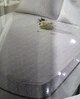 Простынь Tivolyo Home gri махровая на резинке 180*200 наволочки 2-50*70 - изображение 2
