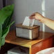Диспенсер бокс для салфеток прозрачный Tissue 21см - изображение 1