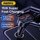 Адаптер в прикурювач Remax RCC329 PD 75W + QC3.0 2USB/2Type-C Чорний - зображення 4