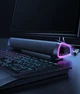 Звукова панель, колонка Niye Bluetooth 5.0 з RGB-підсвічуванням Чорна - зображення 1