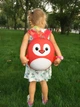 Рюкзак детский 2-6 лет Baby Bag, пингвин, цвет красный ( код: IBD003R ) - изображение 8