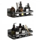 Металлическая полка для ванной Art-Home Bath Holder самоклеящеюся, прочная до 10 кг Черная - изображение 4