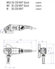 Угловая шлифмашина Metabo W 26-230 MVT (606474000) с поворотной главной рукояткой + картонная коробка - изображение 5