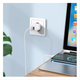 Зарядное устройство СЗУ с кабелем USB to Type-C Hoco N25 Maker (2 USB) white - изображение 3