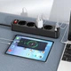 Удлинитель сетевой HOCO Aura 4-bit extension Cable socket fast charge NS1 |2USB/1Type-C, 4Sockets, 4000W, 20W/3A, PD/QC, 1.8m| белый - изображение 3